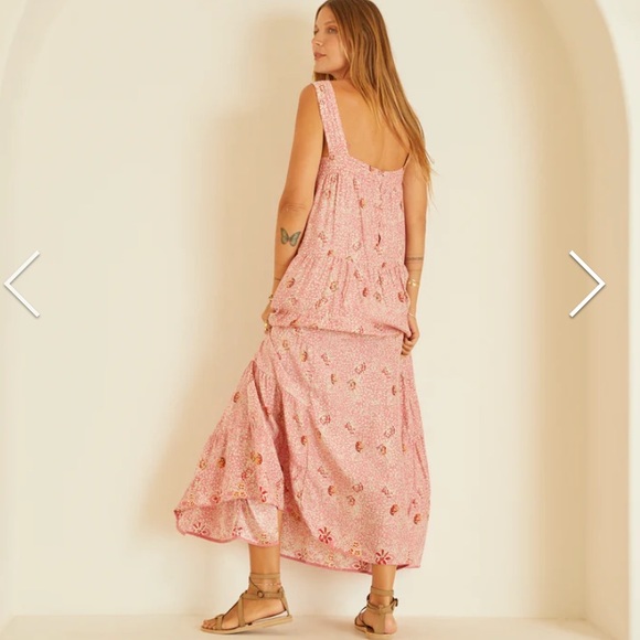 NWT Natalie Martin Silk Jasmine Maxi Dress - Picture 2 of 7